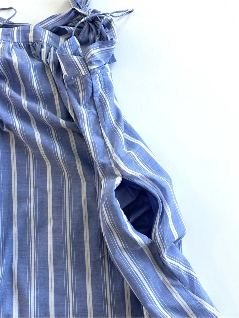 J.Crew Floaty Midi Dress in Striped Cotton Voile in Calm Sea Stripes | XL | NWT - Picture 10 of 16